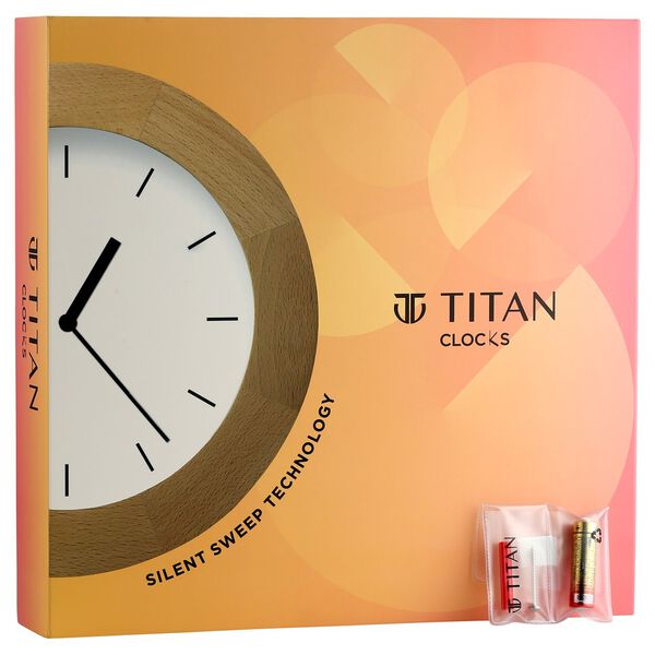 Titan Metallic Black Wall Clock with Slim Hands - 30 cm x 30 cm (Medium)