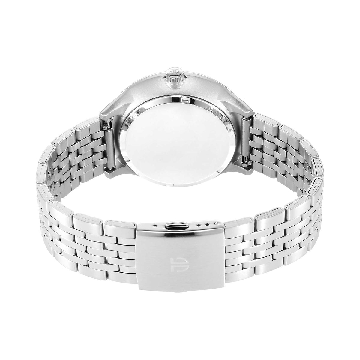 Titan Timeless Treasures Quartz Analog with Date Pink Dial With Silver Color Stainless Steel Strap Watch For Men