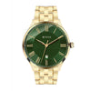 Titan Green Dial Gold Stainless Steel Strap Analog Watch for Men