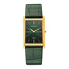 Titan Monture Green Rectangular Dial Leather Strap Analog Watch for Men