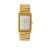 Titan Edge Quartz Analog Silver Dial Golden Stainless Steel Strap Watch For Men