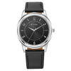 Titan Karishma Zing Quartz Analog Black Dial Leather Strap Watch for Men