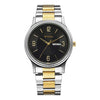 Titan Black Dial Dual Color Metal Strap Analog with Day Date Watch for Men
