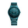 Titan Edge Ceramic Blue Dial Analog Ceramic Strap watch for Men 1696QC03