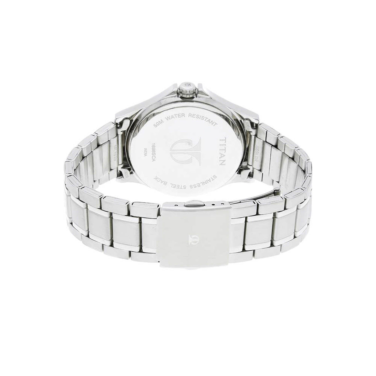 Titan Blue Dial Quartz Multifunction Stainless Steel Strap watch for Men
