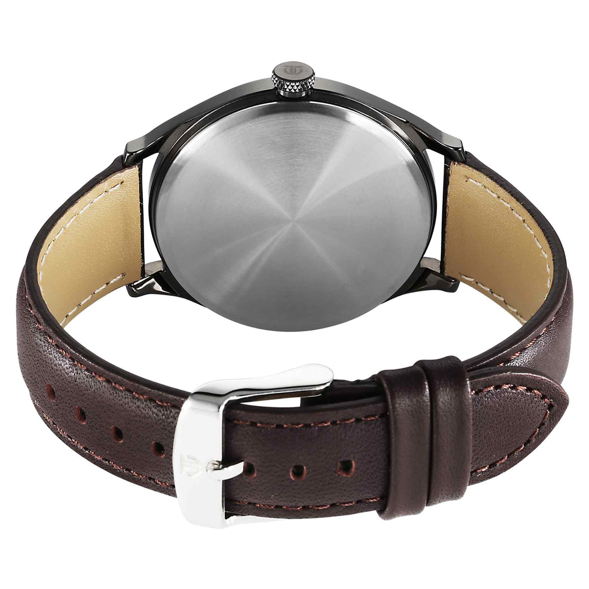 Titan Neo Economy Quartz Analog with Date Brown Dial Brown Leather Strap Watch For Men