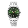 Titan Quartz Analog with Date Green Dial Stainless Steel Strap Watch for Men
