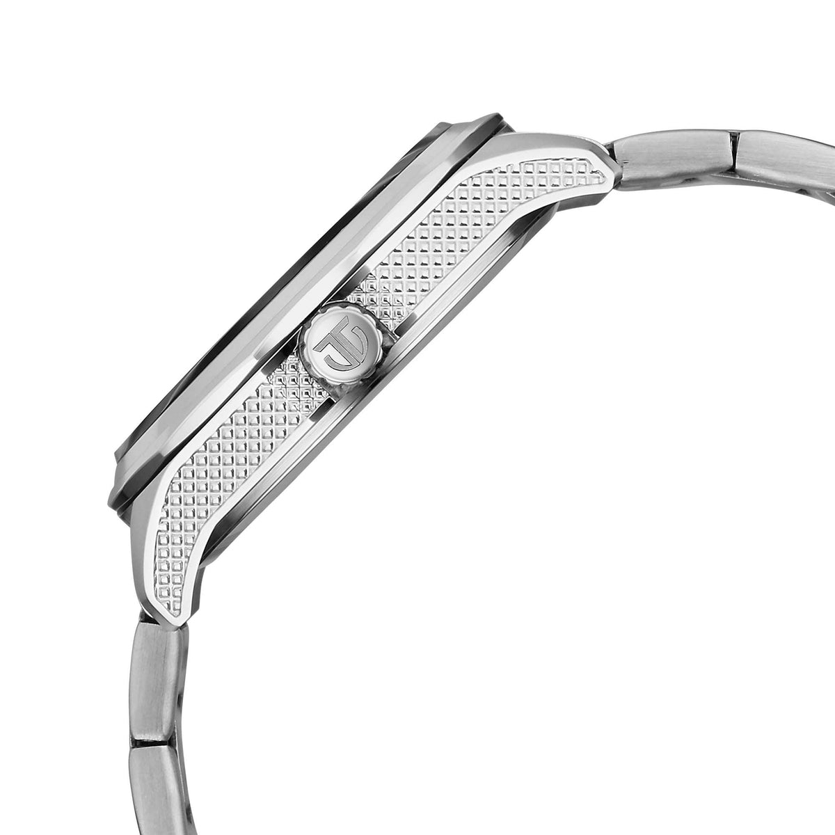 Titan Blue Dial Silver Stainless Steel Strap Analog with Date Watch For Men