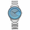 Titan Edge Murals Quartz Analog Blue Dial Stainless Steel Strap Watch For Men