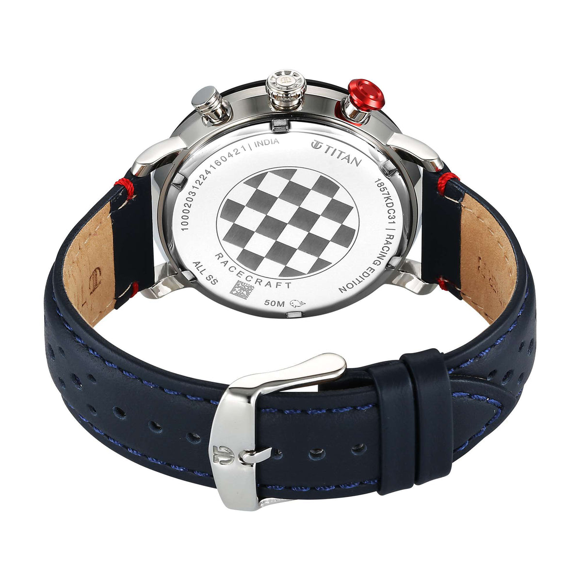 Titan Men Stainless Steel Round Shape Watches(1857KL02)