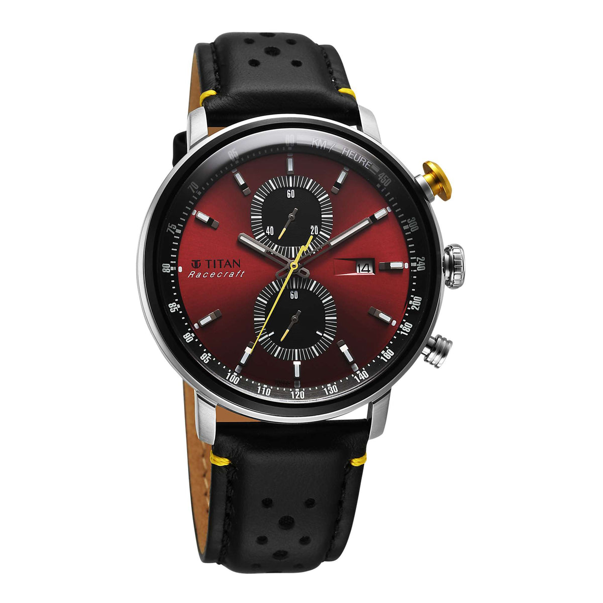 Titan Men Stainless Steel Round Shape Watches(1857KL03)