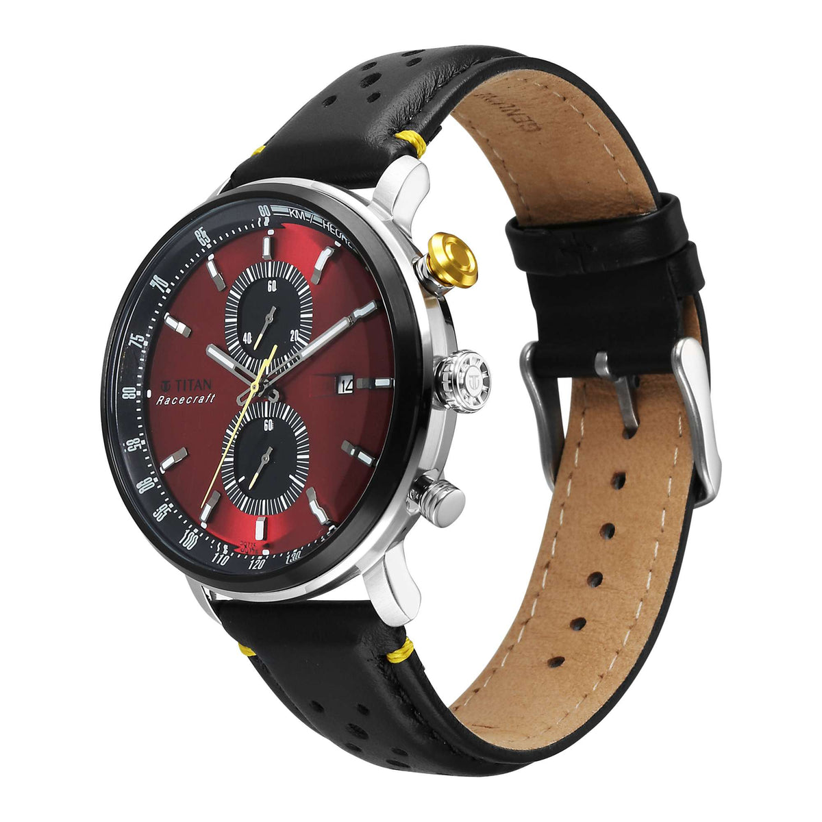 Titan Men Stainless Steel Round Shape Watches(1857KL03)