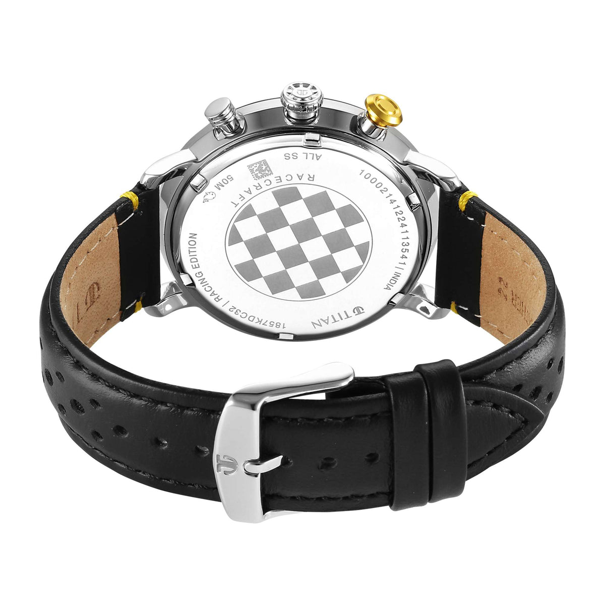 Titan Men Stainless Steel Round Shape Watches(1857KL03)