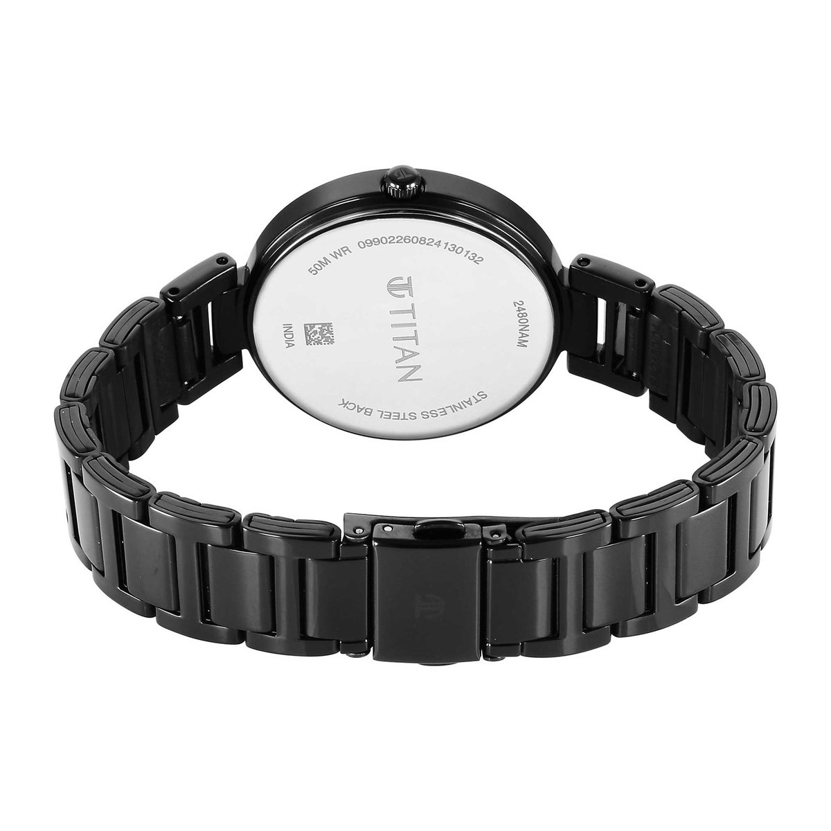 Titan Women Brass Round Shape Watches(2480NM02)