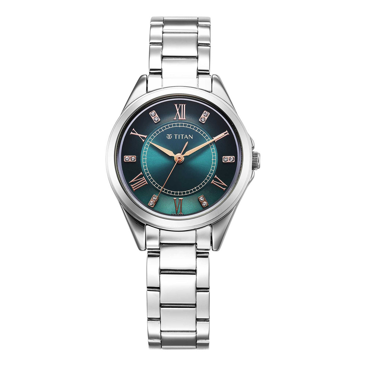 Titan Women Brass Round Shape Watches(2565SM04)