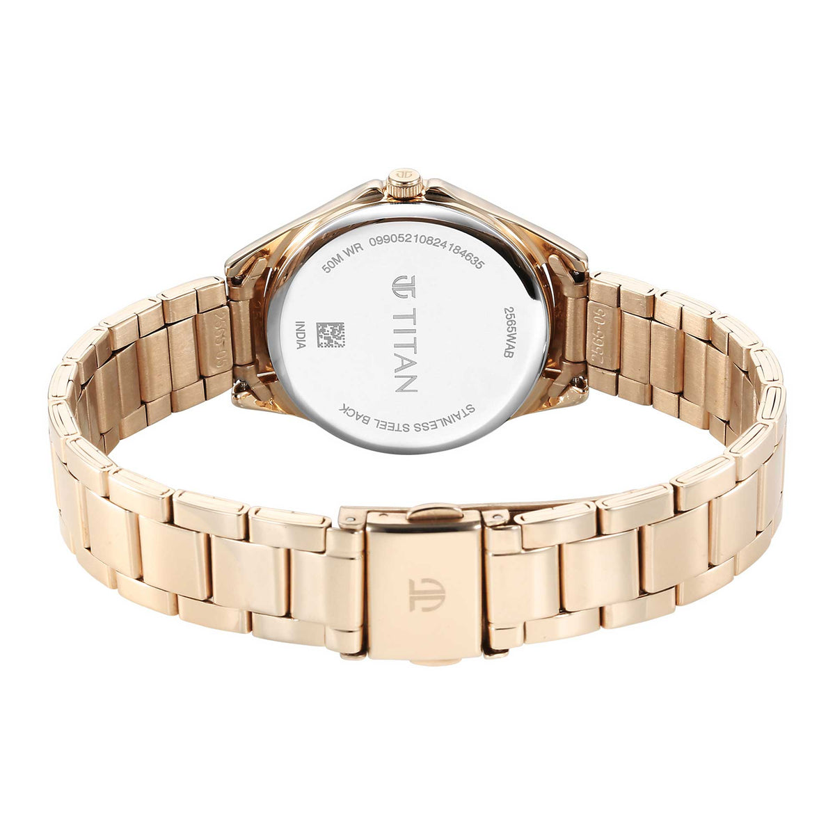 Titan Women Brass Round Shape Watches(2565WM06)