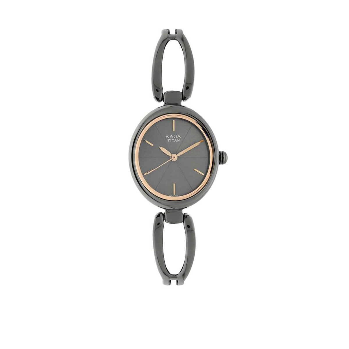 Titan Raga Viva Anthracite Dial Women Watch With Metal Strap 2579QM01