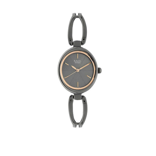 Titan Raga Viva Anthracite Dial Women Watch With Metal Strap 2579QM01