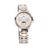 Titan Women's Elegance Moon phase Two-Tone White Dial Watch