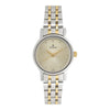 Titan Quartz Analog Champagne Dial Stainless Steel Strap Watch for Women