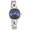 Titan Raga Viva Blue Dial Analog with Date Silver Metal Strap Watch for Women 2642SM02