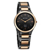 Titan Edge Ceramic Black Dial Two Toned Ceramic Strap Analog Watch for Women