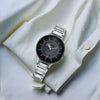 Titan Premium Workwear Black Dial Analog with Date Stainless Steel Strap watch for Women 2674SM01