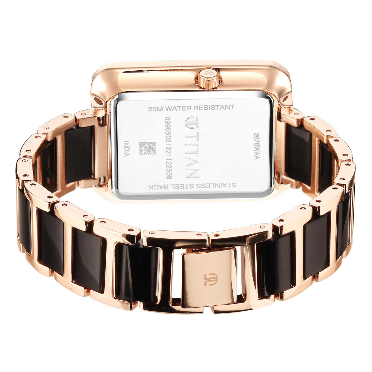 Titan Wander Black Mother of Pearl Dial Watch (2676WD01)