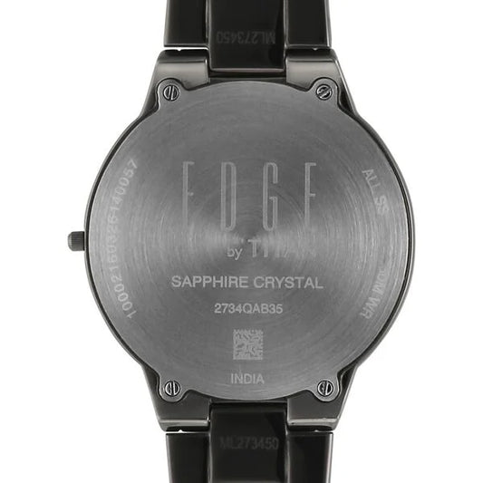 Titan Edge Grey Dial Stainless Steel Strap Analog Watch for Women