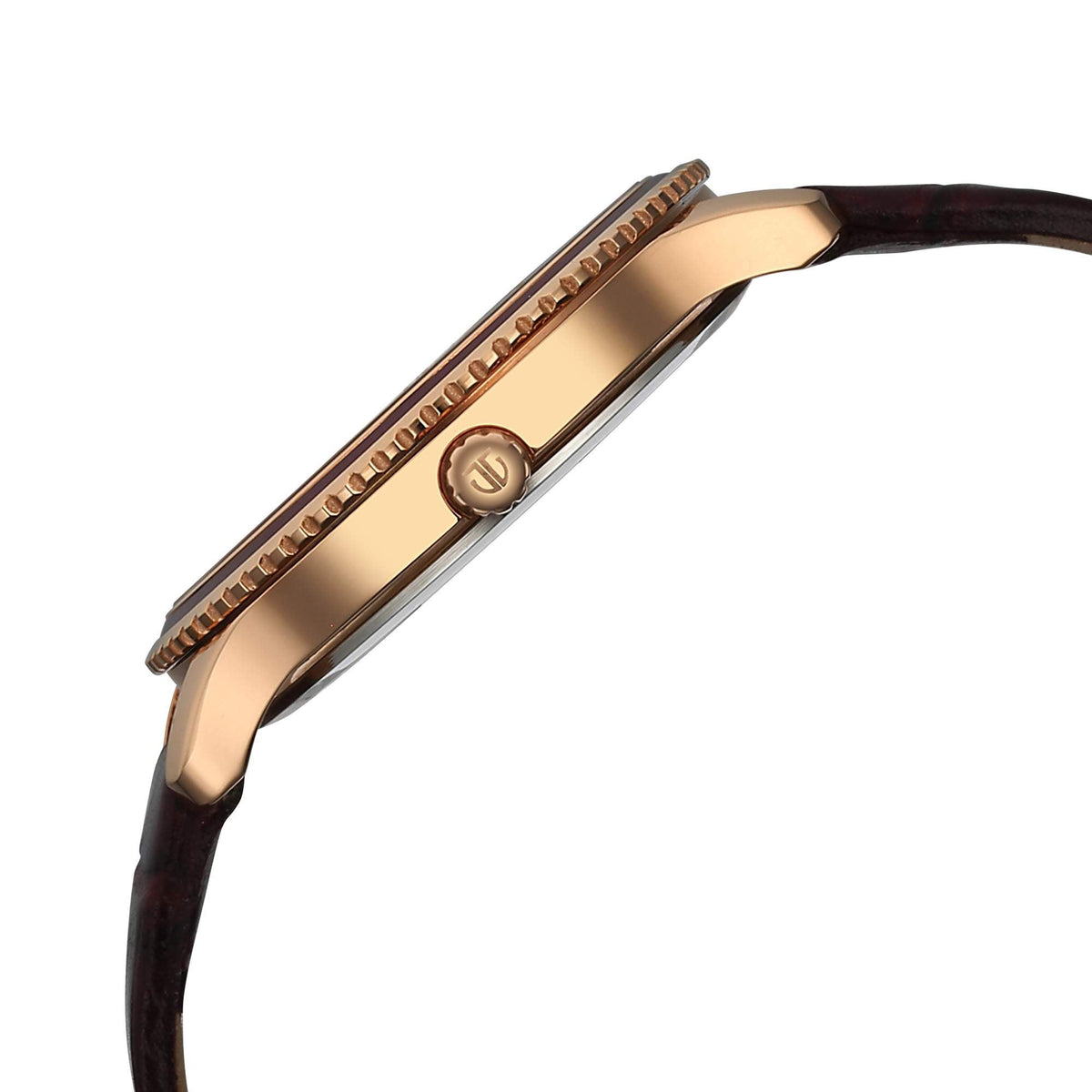 Titan Purple Sports Fashion Stainless Steel Maroon Round