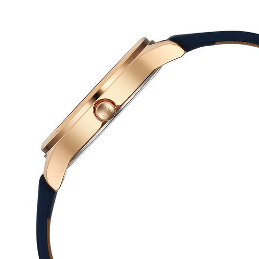 Titan Neo Quartz Analog Blue Dial Blue Leather Strap Watch For Women