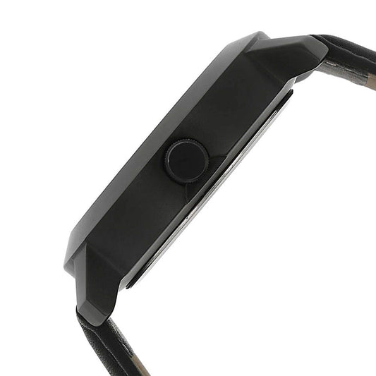 Fastrack Quartz Analog Black Dial Leather Strap Watch for Guys