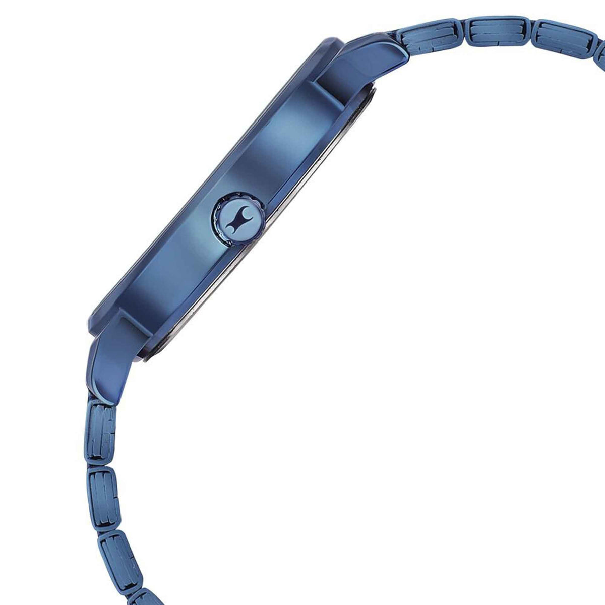 Fastrack Style Up Blue Dial Stainless Steel Strap Watch for Guys