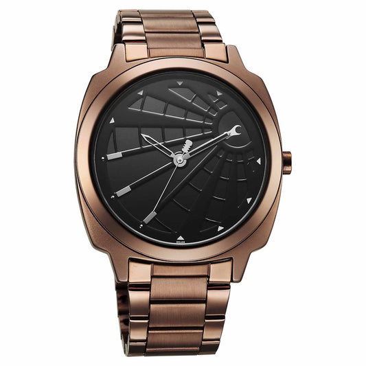 Fastrack Groove Quartz Analog Black Dial Guys Stainless Steel Watch