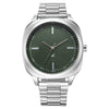 Fastrack Stunners X Quartz Analog Green Dial Stainless Steel Strap Watch For Guys