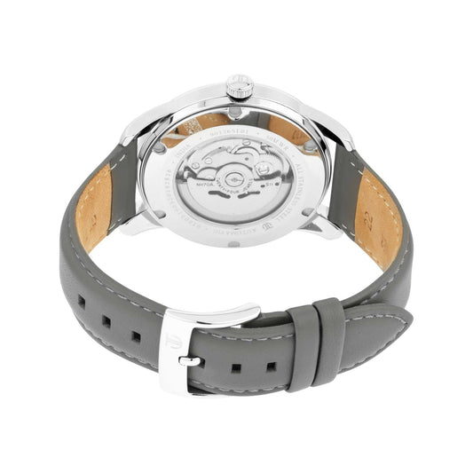 Titan Automatics Grey Dial Automatic Leather Strap Watch for Men