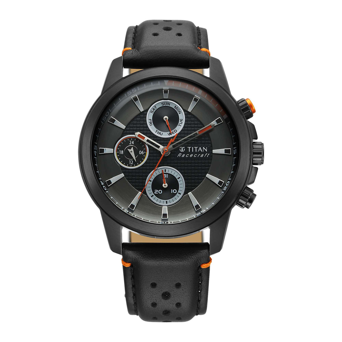 Titan Men Stainless Steel Round Shape Watches(90152KL02)