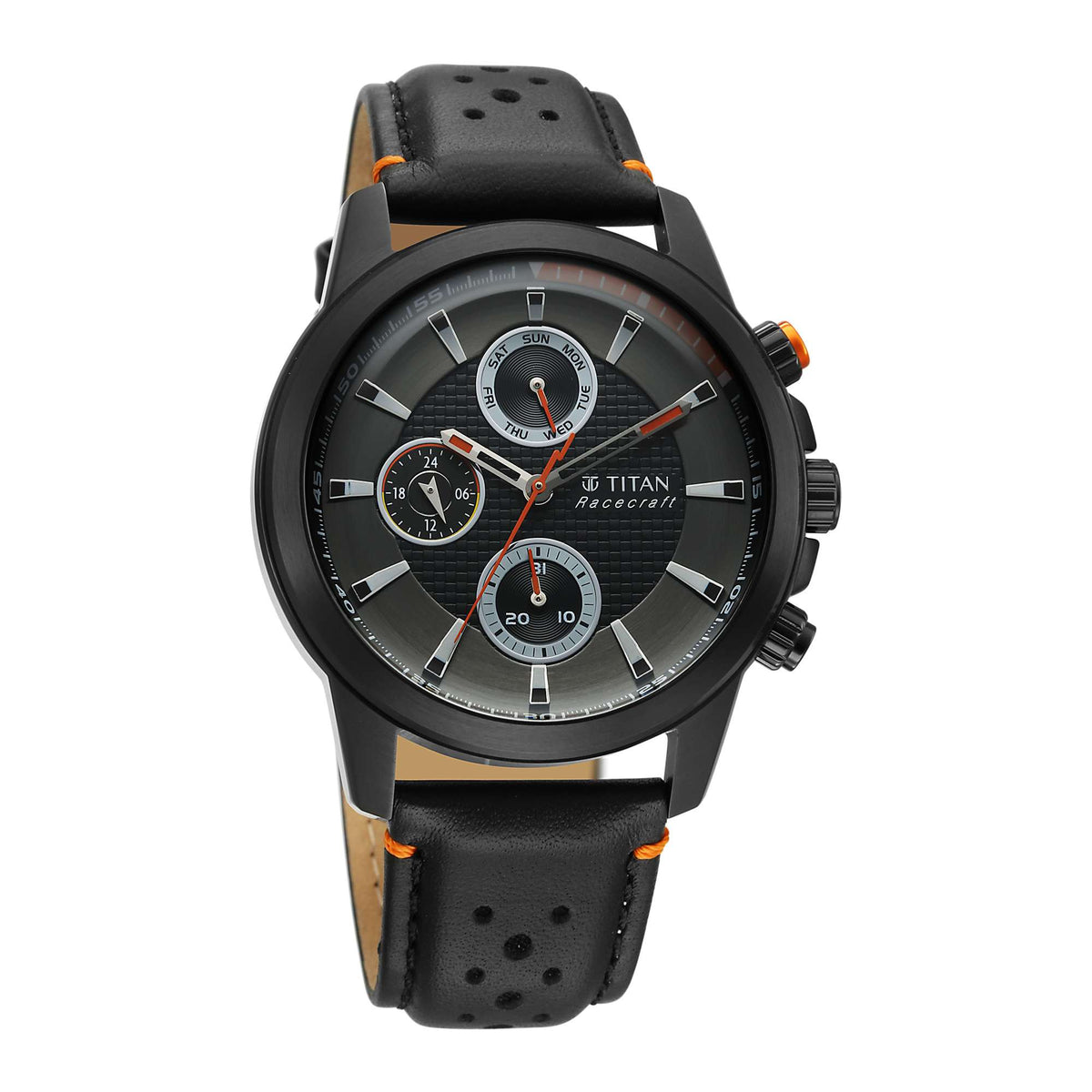 Titan Men Stainless Steel Round Shape Watches(90152KL02)