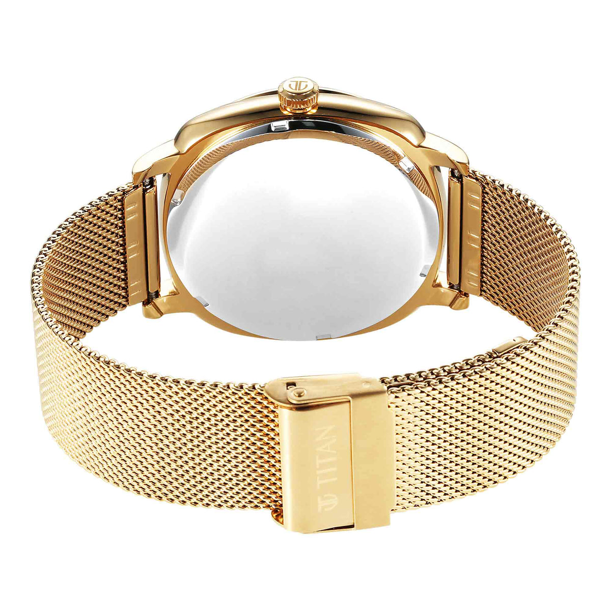 Titan Classique Suave Case Material Stainless Steel ShapeRound Men Watch (90189YM01)
