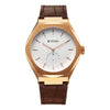 Titan White Dial Brown Leather Strap Analog with Small Second Watch for Men