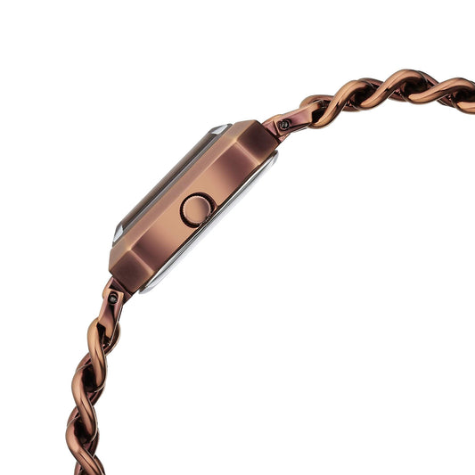 Titan Raga Showstopper Quartz Analog Brown Dial Metal Strap Watch For Women