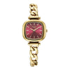 Titan Raga Showstopper Quartz Analog Maroon Dial Metal Strap Watch For Women