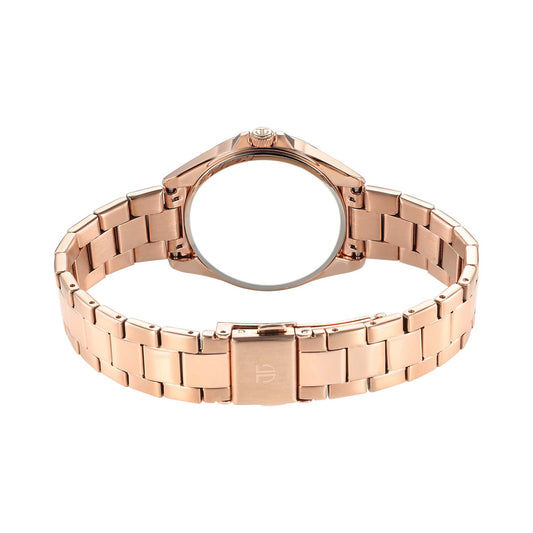 Titan Glamour Quartz Multifunction Green Dial Rose Gold Stainless Steel Strap Watch For Women