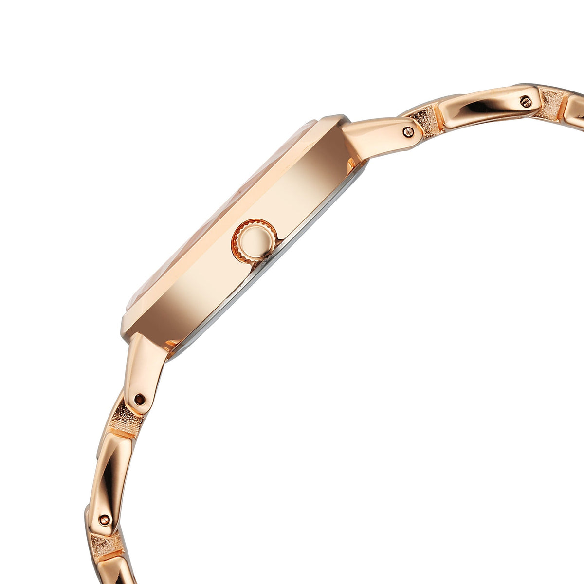 Titan Raga Showstopper Pink Dial Rose Gold Metal Strap Analog Watch for Women