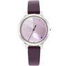 Fastrack Stunners Quartz Analog Purple Dial Leather Strap Watch for Girls 6267SL01