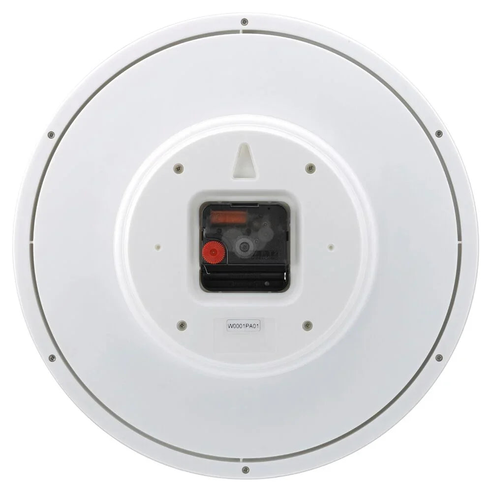 Titan 30cm White faced Silent Wall Clock for Modern Homes