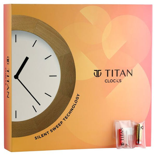 Titan Metallic Black Wall Clock with Slim Hands - 30 cm x 30 cm (Medium)