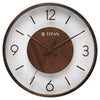 Titan Glass-Wood Fusion Wall Clock