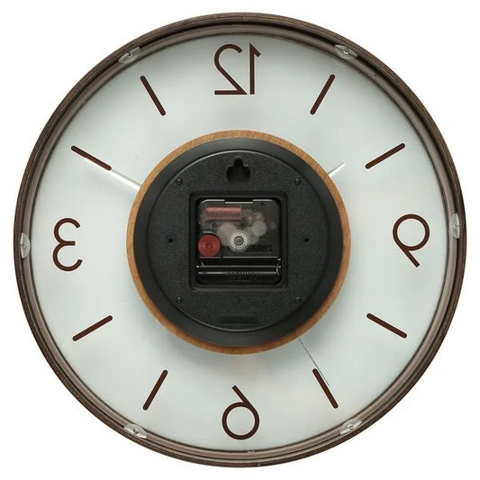 Titan Glass-Wood Fusion Wall Clock