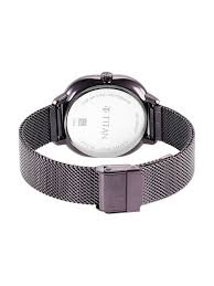 Glitz Purple Dial Stainless Steel Strap Watch for Women